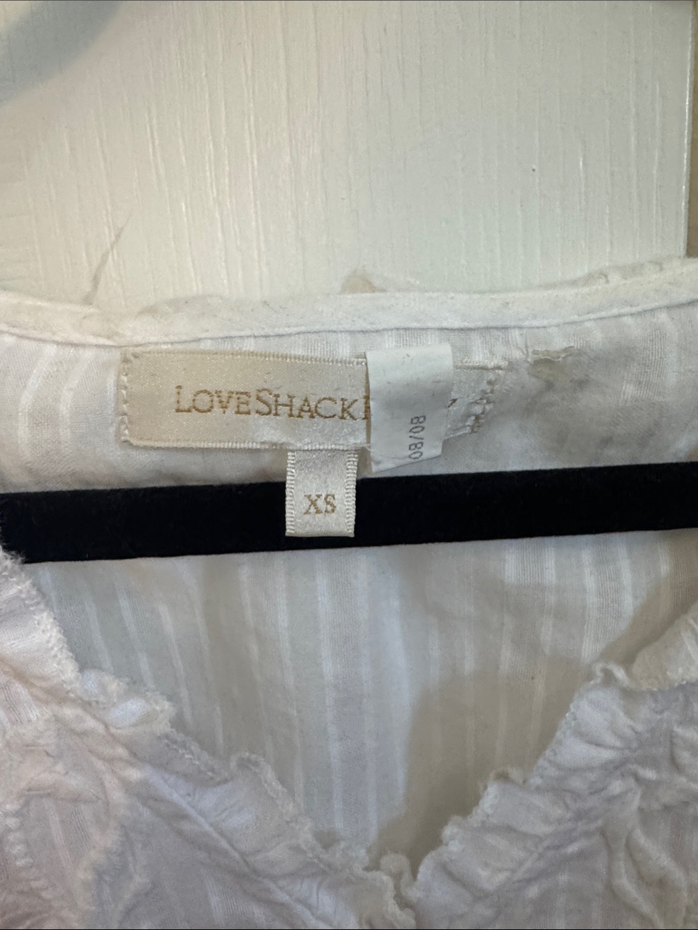 LoveShackFancy White Ruffled Mini Dress - Picture 4 of 4
